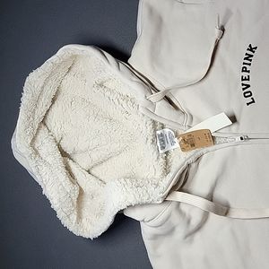 Victoria's Secret PINK Everyday Lounge Sherpa Lined Perfect Full Zip